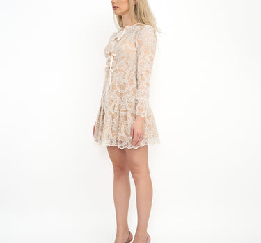 Lilia White Lace Flower Dress