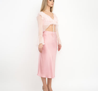 Classic Elegant Skirt -Pink