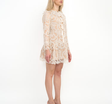 Lilia White Lace Flower Dress