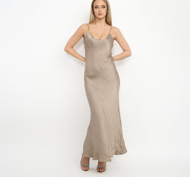 Elegant Long Dress Champagne